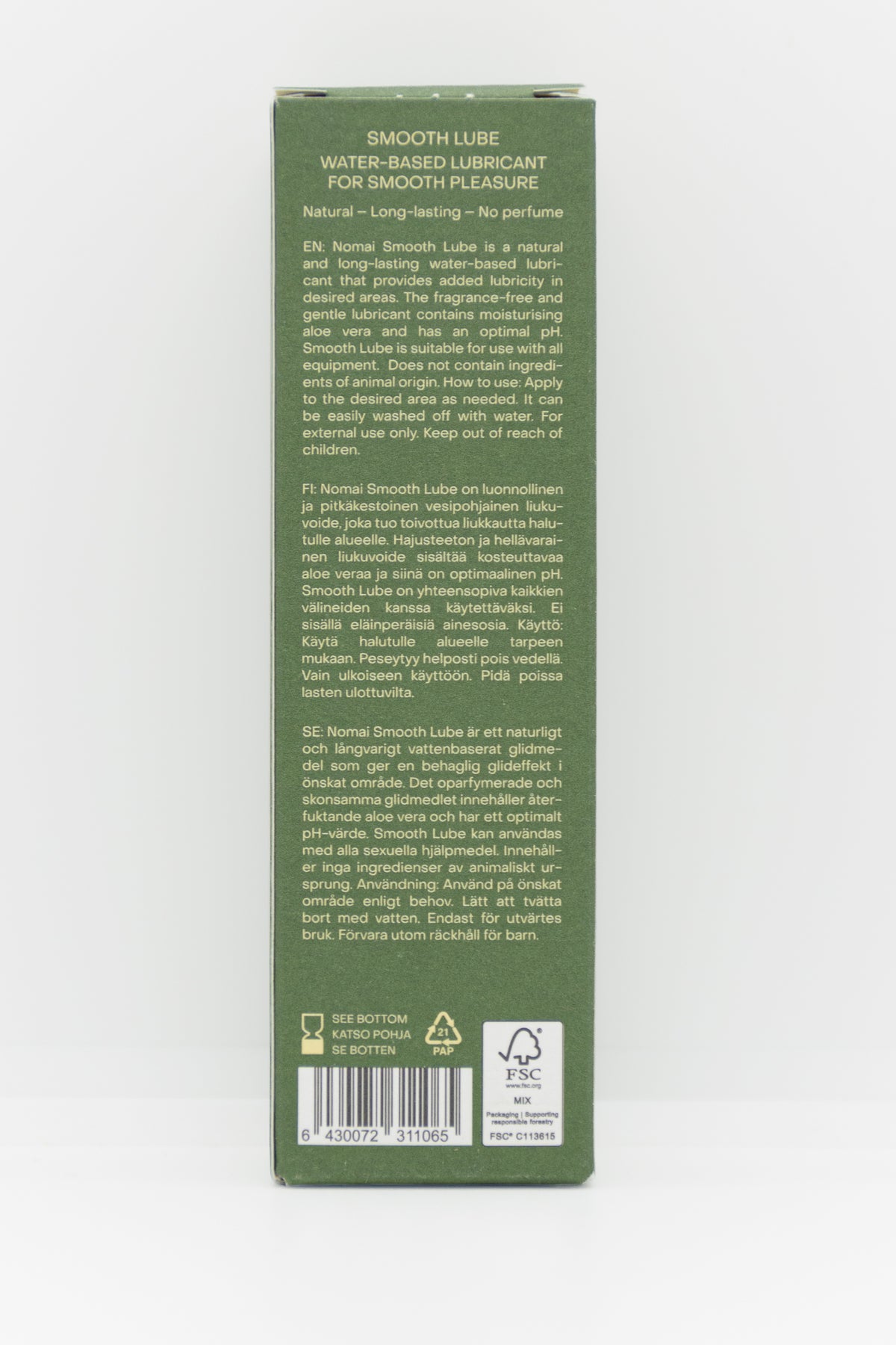 Nomai Smooth Lube vesipohjainen liukuvoide 50ml