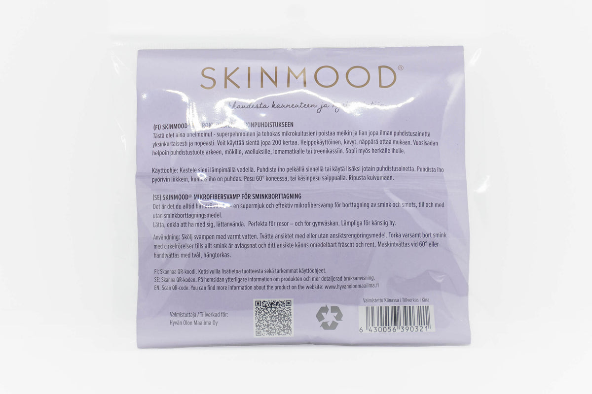 SkinMood Mikrokuitupesusieni kasvoille