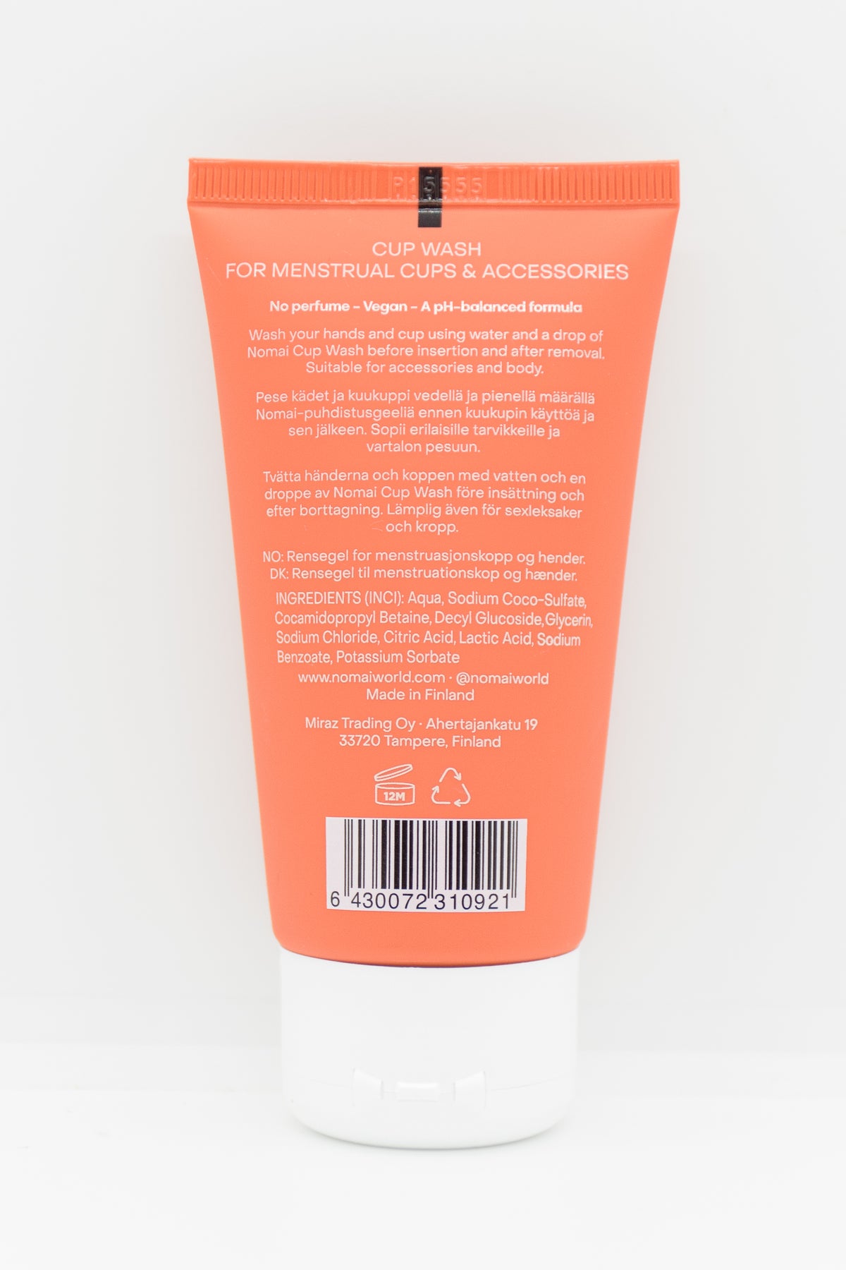 Nomai Cup Wash - puhdistusgeeli 75ml