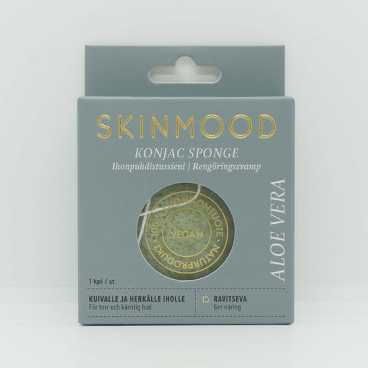 SkinMood Konjac Aloe kasvosieni kuivalle ja herkälle iholle