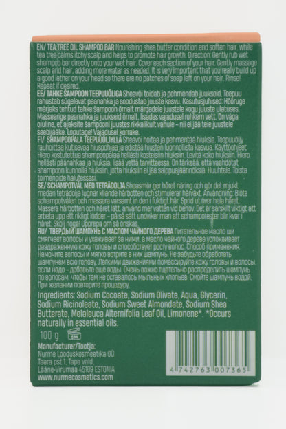 Tea Tree Shampoo Bar - Palashampoo kutisevalle hiuspohjalle 100g