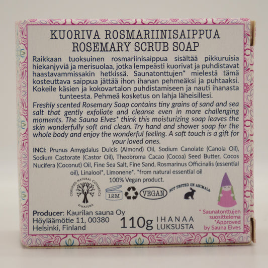 Kuoriva rosmariinisaippua 110g
