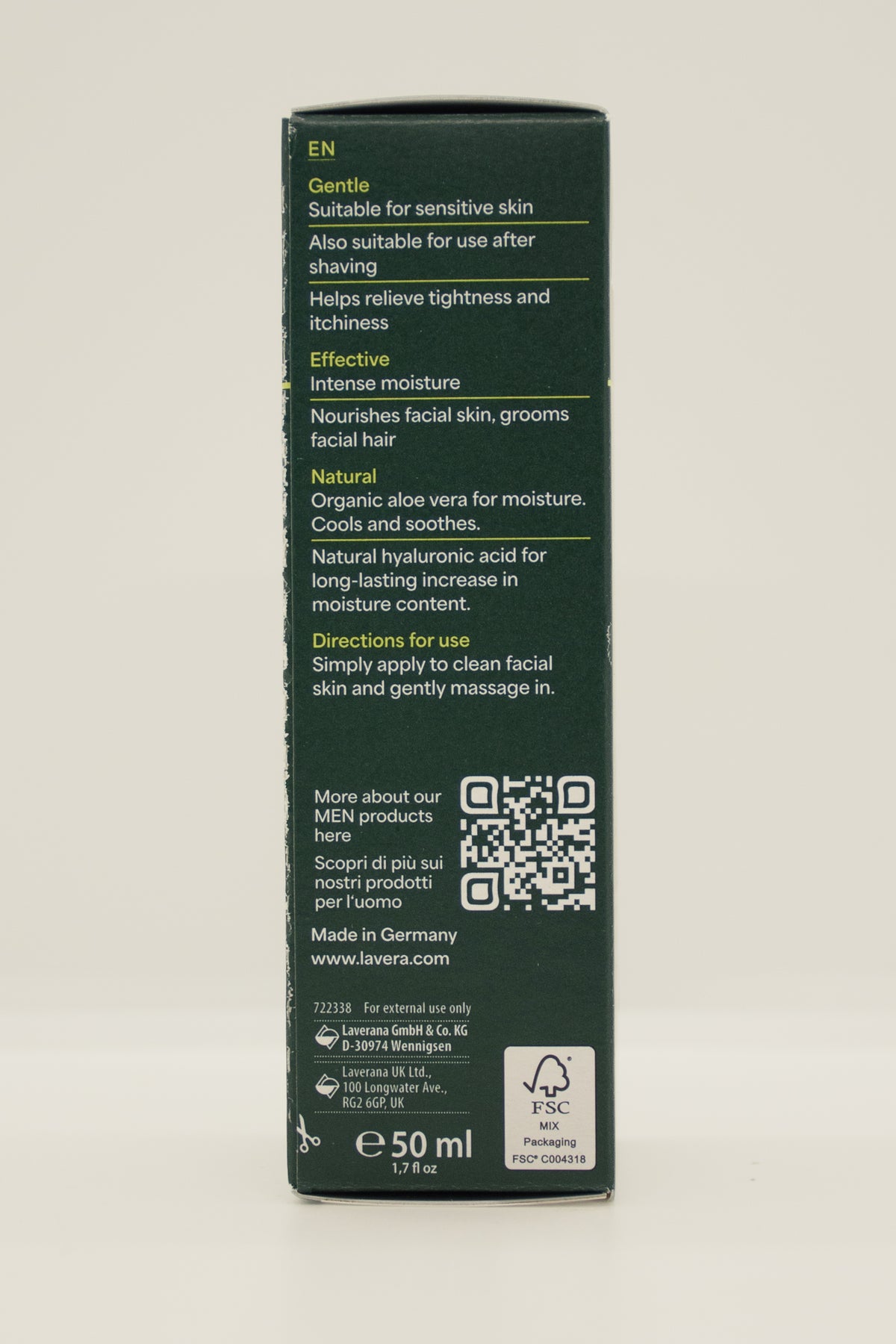 Lavera Men Sensitiv kosteusvoide 50 ml