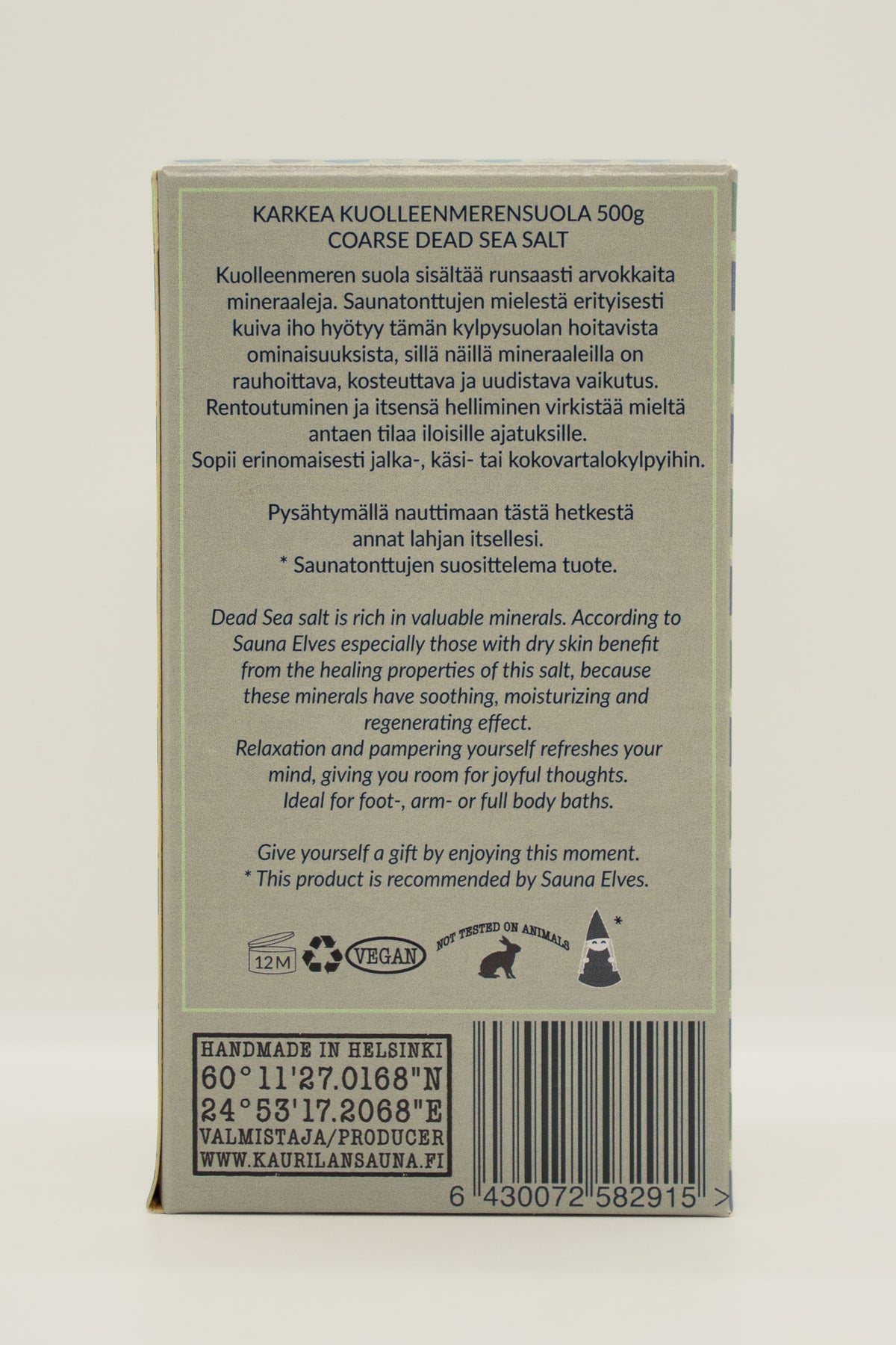 Kuolleenmeren suola 500 g