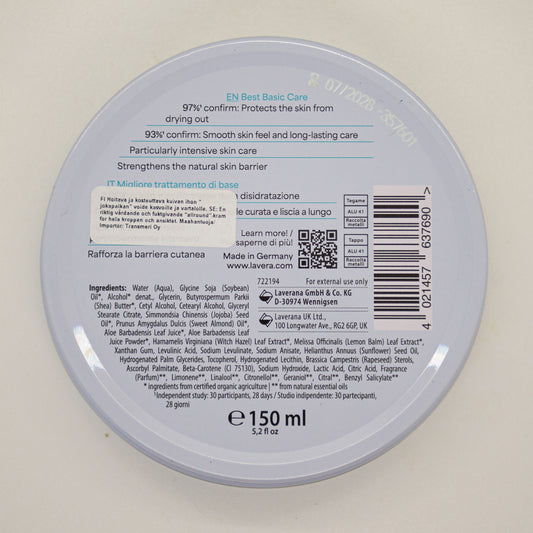 Lavera Basis Sensitive Cream 150ml