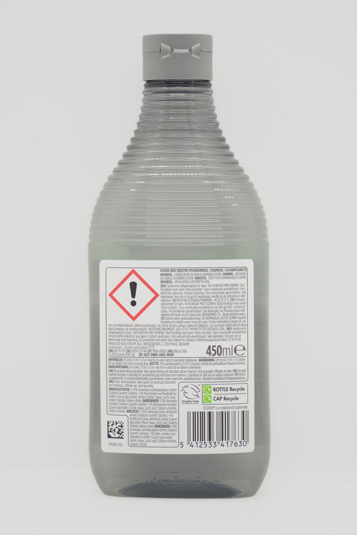 Ecover Astianpesuneste Zero 450ml