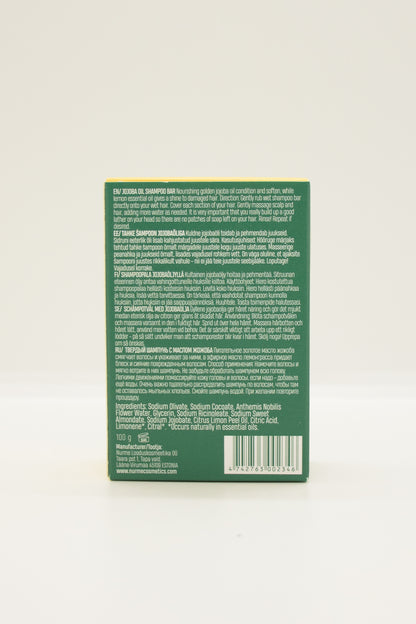 Nurme Jojoba Oil Shampoo Bar - Palashampoo käsitellyille hiuksille 100g