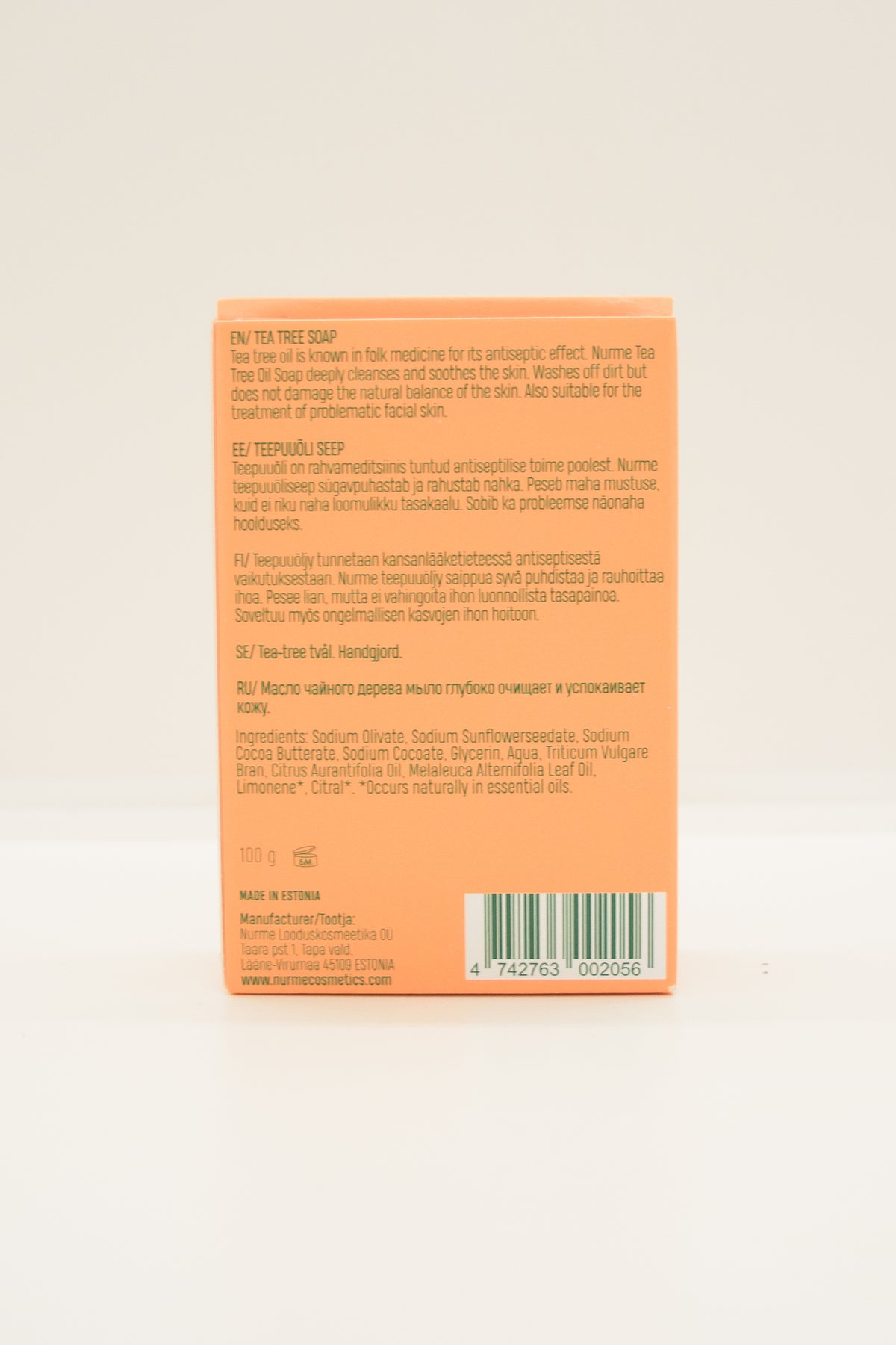 Nurme Tea Tree Soap - palasaippua